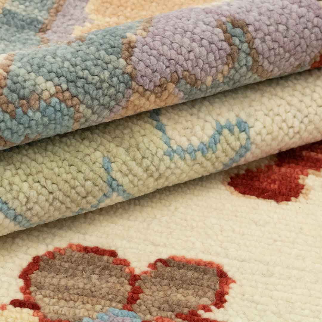 Beautifully Crafted Hand-Knotted Oushak Rug for Contemporary Decor | Designer Rugs UK Online